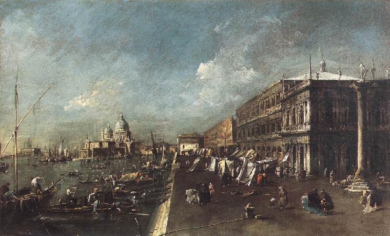 GRIMMER, Jacob View of the Molo towards the Santa Maria della Salute rg oil painting picture
